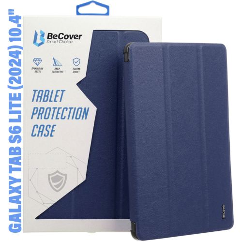 Чехол для планшета BeCover Soft Edge Stylus Mount Samsung Tab S6 Lite (2024) 10.4 P620/P625/P627 Deep Blue (710837)