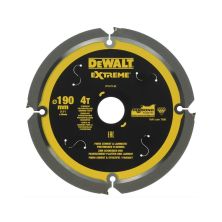 Круг отрезной DeWALT универсальный, 190x30 мм, 4 z, (FTG), 12 гр., 7000 об/мин (DT1472)