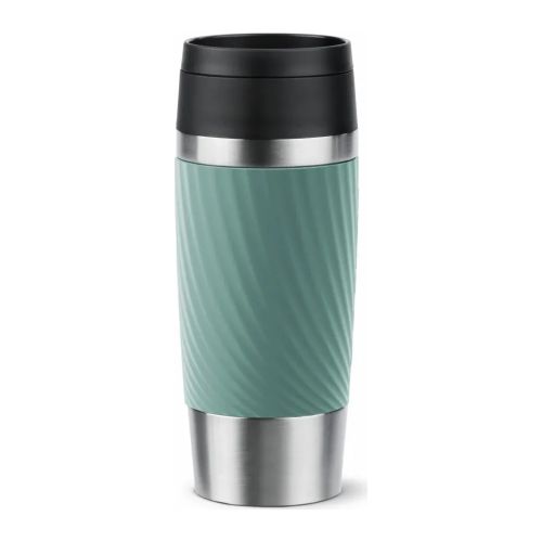 Термокружка Tefal Travel Mug Classic Twist, 360мл, нержавіюча сталь, зелений (N2024310)