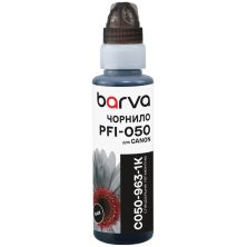 Чорнило Barva Canon PFI-050 100мл, Pigm., флакон OneKey, Black (C050-963-1K)