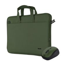 Сумка для ноутбука Trust 16 BOLOGNA Slim Eco + Mouse, Set green (24989)