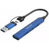 Концентратор Canyon hub DS-02 4in1 USB-A/C Blue (CNS-TDS02BL) - Зображення 3