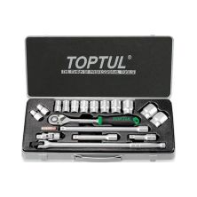 Набор головок Toptul с трещоткой 1/2 18шт. (6-гр.) (GCAD1802)