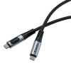 Дата кабель USB-C to USB-C 1.2m with display 240W black Verbatim (31849) - Зображення 1