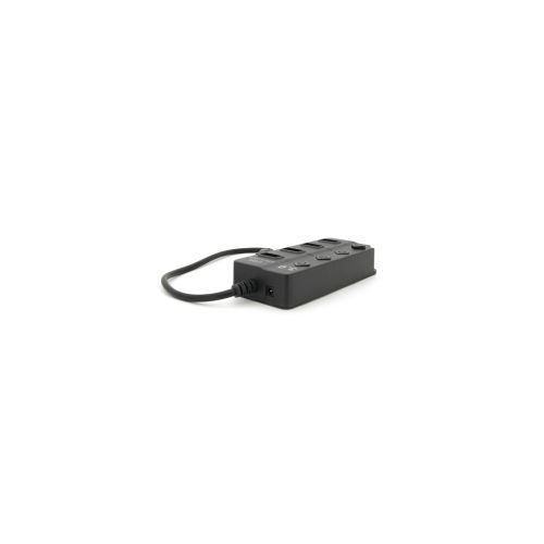 Концентратор Voltronic USB 3.0 to 4xUSB with LED buttons black (YT-3H4A)