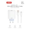 Зарядное устройство XO USB 120W + cable USB to USB-C white (XO-L128U) Зарядное устройство XO USB 120W + cable USB to USB-C white (XO-L128U) - Изображение 1