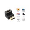 Переходник HDMI M to HDMI F 90° corner Down HD112 black Ugreen (20109) - Изображение 2