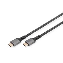 Кабель мультимедійний HDMI M to HDMI M 3.0m V2.1 8K60Hz 48Gbps black Digitus (DB-330200-030-S)