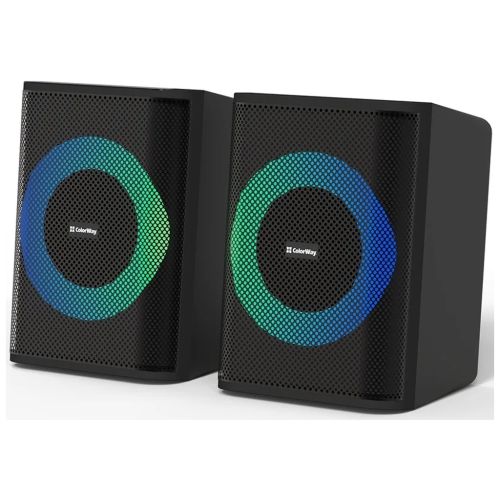 Акустична система ColorWay PulseRing 2.0 RGB USB Black (CW-SPU04BK)