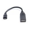 Дата кабель OTG USB 2.0 AF to Micro 5P 0.1m REAL-EL (EL123500014) - Зображення 1