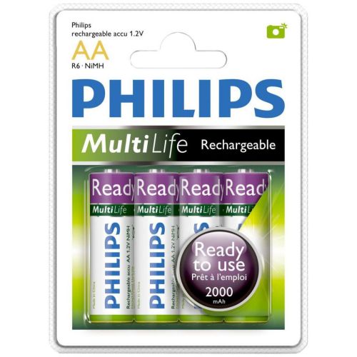Акумулятор Philips AA 2000mAh Ni-MH * 2 (R06B2RTU20/97)