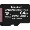 Карта пам'яті Kingston 64GB micSDXC class 10 A1 Canvas Select Plus (SDCS2/64GB) - Зображення 1