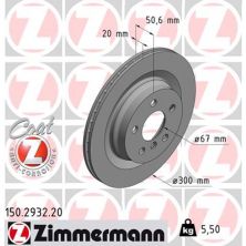 Тормозной диск ZIMMERMANN 150.2932.20