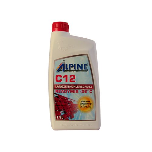 Антифриз Alpine C12 Langzeitkuhlerfrostschutz ready-mix -36C чер, 1,5л (1,7к (RM 1185-15)