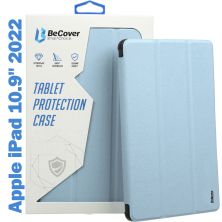 Чехол для планшета BeCover Tri Fold Soft TPU mount Apple Pencil Apple iPad 10.9 2022 Light Blue (708464)