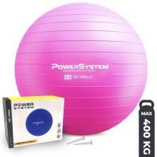 М'яч для фітнесу Power System PS-4011 Pro Gymball 55 см Pink (4011PI-0)