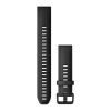 Ремешок для смарт-часов Garmin fenix 7S, 20mm QuickFit Black Silicone (010-13102-00) - Изображение 1