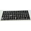 Наклейка на клавіатуру BestKey непрозора чорна, 76, срібний (BKU13SIL/011) - Зображення 1