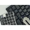 Наклейка на клавіатуру BestKey непрозора чорна, 76, срібний (BKU13SIL/011) - Зображення 2