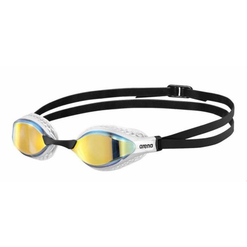 Очки для плавания Arena Air-Speed Mirror 003151-202 жовтий, мідно-білий OSFM (3468336362778)