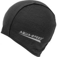 Шапка для плавания Aqua Speed Polyester Cap 091-07 5762 чорний Уні OSFM (5908217657626)