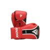 Боксерські рукавички RDX Aura Plus T-17 Red/Black 16 унцій (BGR-T17RB-16OZ+) - Зображення 1