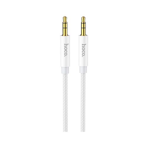 Кабель мультимедійний 3.5mm M to 3.5mm M 1.0m UPA19 AUX Silver HOCO (6931474759870)