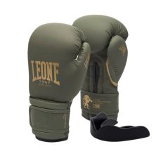 Боксерские перчатки Leone GN059G Military Edition Green 16 унцій (GN059G_Green_16oz)