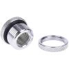 Фітинг для СРО Alphacool HF bulkhead connector passthrough G1/4 - chrome (17068) - Зображення 2