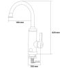 Проточный водонагреватель AQUATICA HZ 3.0кВт 0.4-5бар для кухн (HZ-6B143W) - Изображение 2