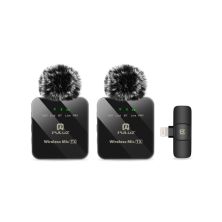 Мікрофон Puluz для iPhone/iPad 8-контактний приймач і два мікрофони Black (PU647B) Мікрофон Puluz для iPhone/iPad 8-контактний приймач і два мікрофони Black (PU647B)