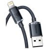 Дата кабель USB 2.0 AM to Lightning 2.0m 2.4A black Baseus (CAJY000101) - Изображение 1