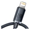 Дата кабель USB 2.0 AM to Lightning 2.0m 2.4A black Baseus (CAJY000101) - Изображение 2