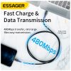Дата кабель USB-C to Lightning 0.5m 20W black Essager (EXCTL-CGB01) - Зображення 3