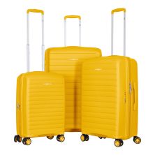 Набор чемоданов 2E Aero (L+M+S), бурштиново-жовті (2E-SPP-AERO-SET3-AY)