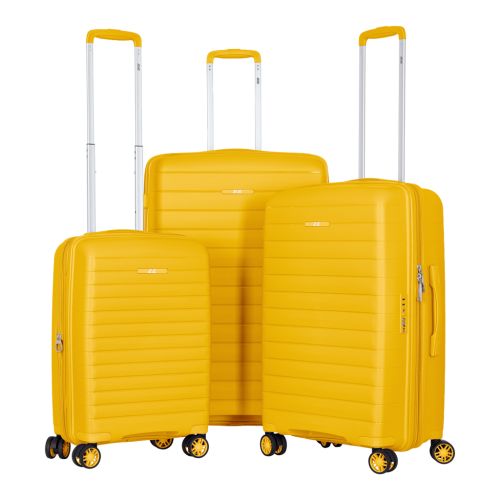 Набір валіз 2E Aero (L+M+S), бурштиново-жовті (2E-SPP-AERO-SET3-AY)