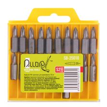 Набір біт Alloid магнітних, для шуруповерта, PH1, 25мм, S2, 20шт. (SB-25010)