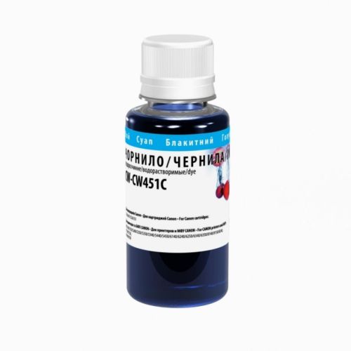 Чернила ColorWay Canon CLI-451 100мл Cyan (CW-CW451C01)