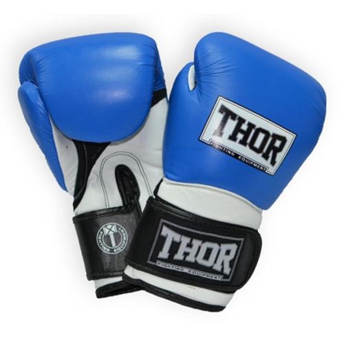 Боксерські рукавички Thor Pro King 10oz Blue/White/Black (8041/03(Leather) Bl/Wh/B10 oz.)