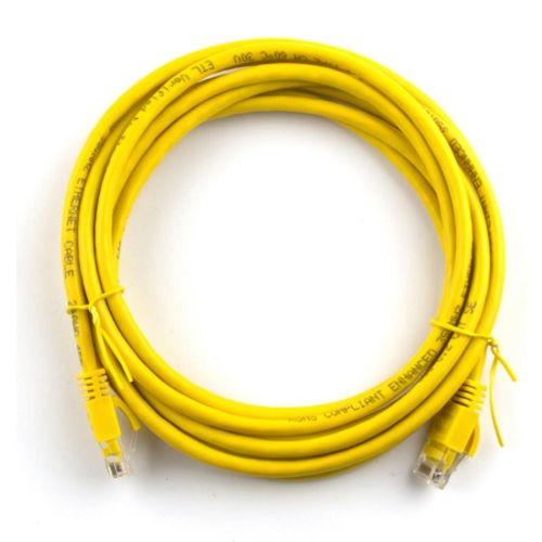 Патч-корд 30м, RJ-45, Cat.5e, CU, медь, желтый Ritar (PCR-CU/30Yw / 09981)