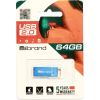 USB флеш накопичувач Mibrand 64GB Сhameleon Blue USB 2.0 (MI2.0/CH64U6U) - Зображення 1
