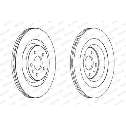 Гальмівний диск FERODO DDF1667C