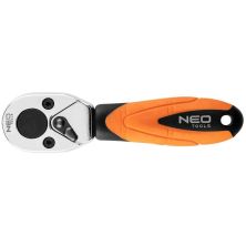 Трещотка Neo Tools 1/4, 105 мм, CrV, 48 зубцов (08-512)