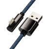 Дата кабель USB 2.0 AM to Lightning 1.0m CACS 2.4A 90 Legend Series Elbow Blue Baseus (CACS000003) - Зображення 1