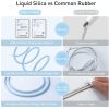Дата кабель USB 2.0 AM to Lightning 1.2m 2.4A Jelly Liquid Silica Gel Blue Baseus (CAGD000003) - Изображение 3