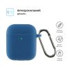 Чохол для навушників Armorstandart Ultrathin Silicone Case With Hook для Apple AirPods 2 Lake Blue (ARM59683) - Зображення 1