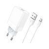 Зарядное устройство BOROFONE BA47A Mighty speed single port QC3.0 3A + Type-C cable White (BA47AMW) - Изображение 1