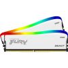 Модуль памяти для компьютера DDR4 16GB (2x8GB) 3200 MHz Beast White RGB SE Kingston Fury (ex.HyperX) (KF432C16BWAK2/16) - Изображение 1