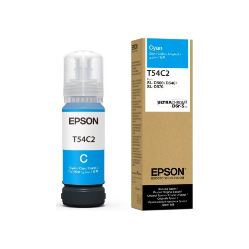 Контейнер с чернилами Epson T54C Cyan 70ml SURELAB SL-D500 (C13T54C220)