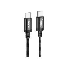 Дата кабель USB-C to USB-C 1.0m Wind 60W X89 black HOCO (6931474784384)